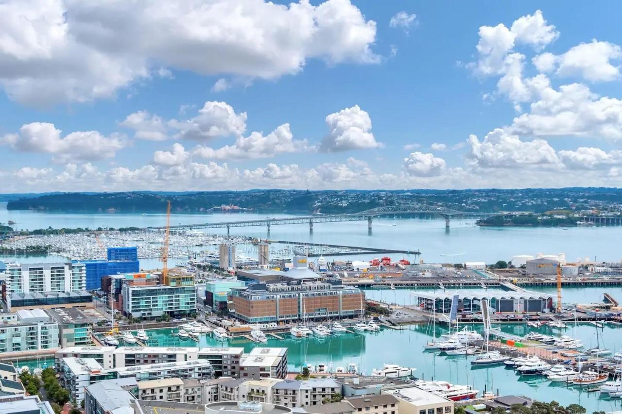Amazing Harbour, Skytower And Rangitoto Views Apartment Auckland Luaran gambar
